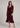 Women’s Elegant Velvet Wrap Midi Dress